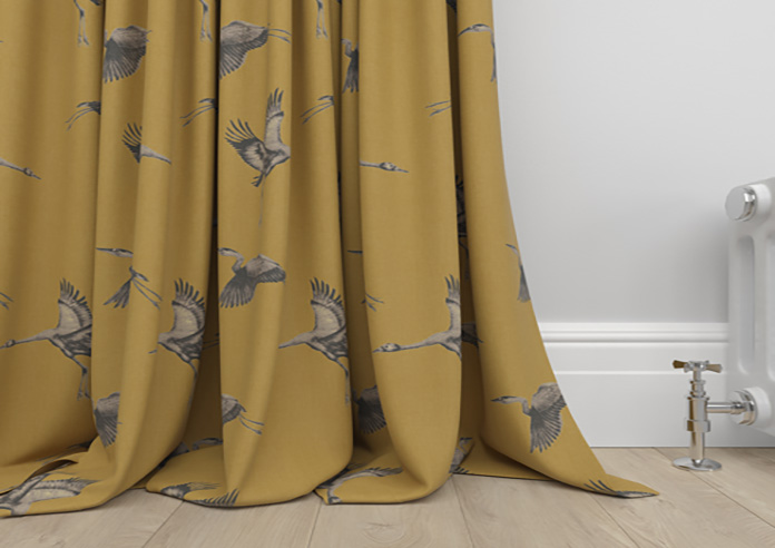 Cranes, Gilt - Made to Measure Curtains - Image 6